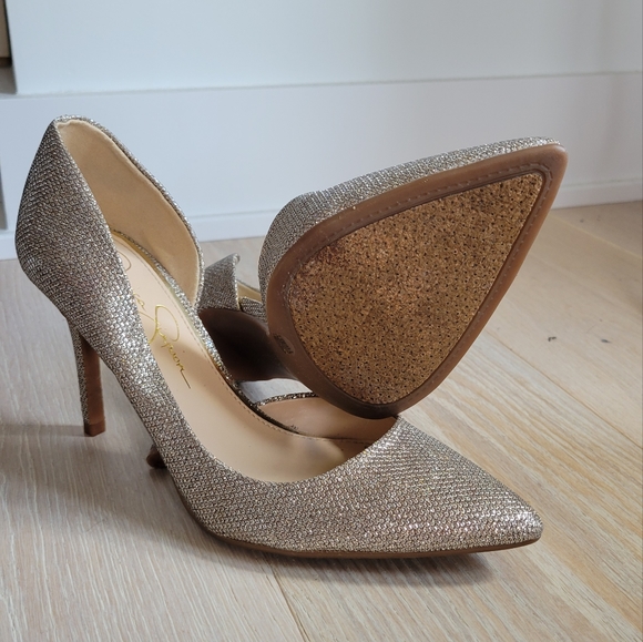 JESSICA SIMPSON | Silver Sparkle Heels - Picture 8 of 8